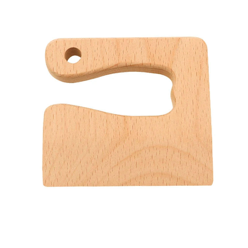 Kids Wooden Knife and Cutting Board Set Montessori Pretend Play Kitchen Toy Food Cutting Tool Educational Gift for Children
