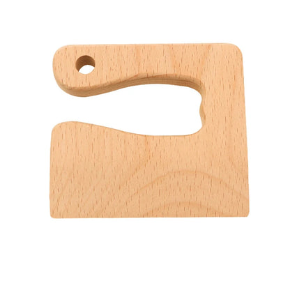 Kids Wooden Knife and Cutting Board Set Montessori Pretend Play Kitchen Toy Food Cutting Tool Educational Gift for Children