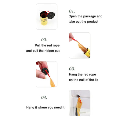 Fly Catcher Disposable Fly Killer  Trap  Control Fly Trap Paper Strip  Easy To Use for House Kitchen