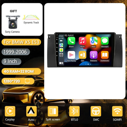 Android 16 Carplay Auto 2K Screen Car Radio Multimedia Player For BMW M5 E39 1995-2006 E53 X5 M5 2din Autoradio Stereo Head Unit