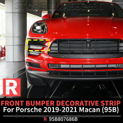 For Porsche 2019 2020 2021 Macan (95B) FRONT BUMPER DECORATIVE STRIP OEM 95B807685B 95B807686B 95B807685B1E0 95B807686B1E0