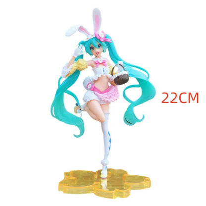 Anime Figure Wedding Dress Action Figures Kawaii Swimsuit Vocaloid PVC Collectible Model Toys Girl Gift
