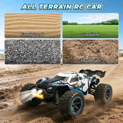 JCMO 1:16 90KM/H 4WD RC Car With LED Lights 2.4G Radio High Speed 50KM/H Brushless/Carbon Motor Remote Control Off-Road Cars Toy