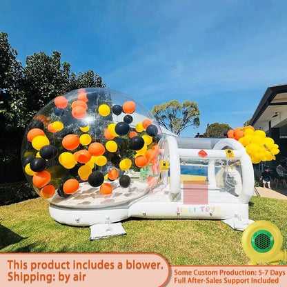 Bubble House With Trampoline Nd Blower PVC Material Outdoor Inflatable Castle Bouncer For Kids Chlidren Toys Hot
