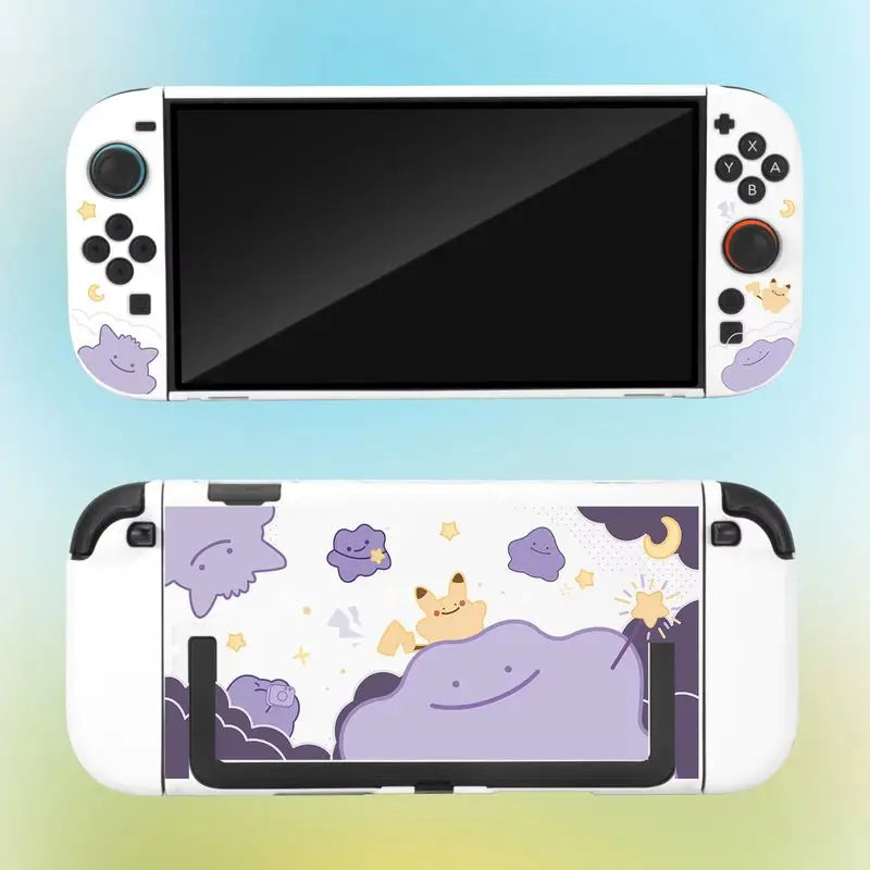 Hot Switch 2 Matte Hard Shell Protective Case Ditto Pattern For Ns 2 Joy Con Handheld Game Console Accessories Periphery