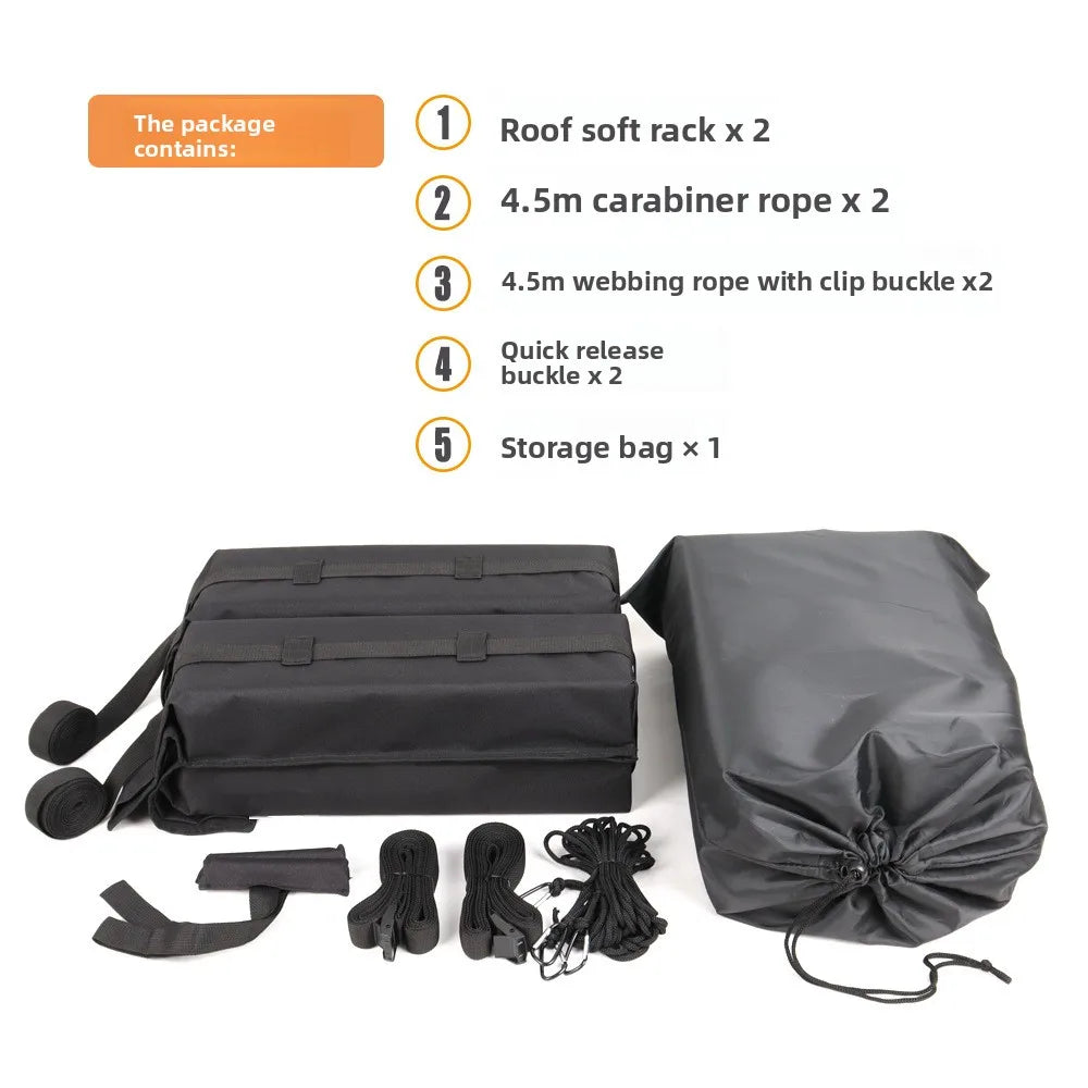 Roof Luggage Rack Foldable Luggage Soft Rack Roof Frame Universal Outdoor Camping Stock