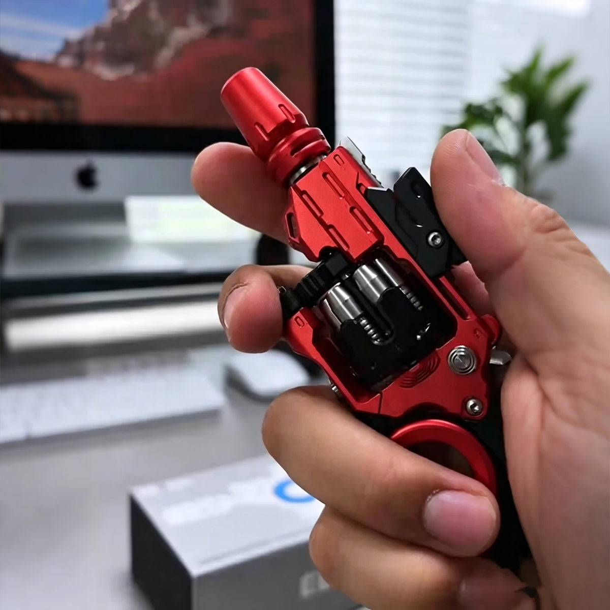 2026 New Aluminum Alloy Destroyer Gun Composite EDC Fingertip Decompression Toy