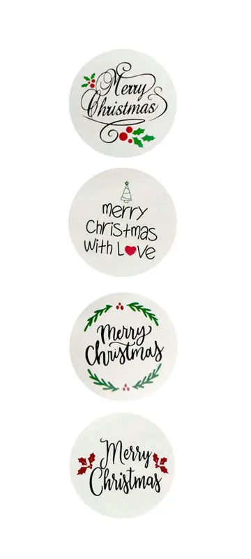 Christmas gift stickers decorative sealing sticker Merry Christmas Reward Self-adhesive labels  Day party