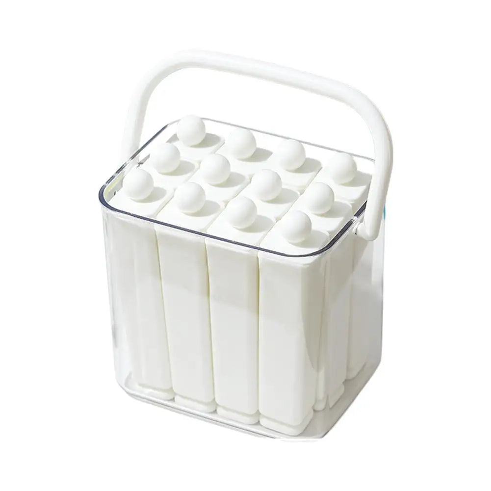 Food Grade Silicone Ice Pop Mold Ice Tray With Lid Handle Diy Juice Coffee Easy Release DIY Popsicle Jelly Frozen Dessert Making
