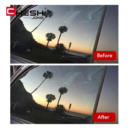 One Way Vision Fly Eye Tint Perforated Mesh Black White Film Car Tint Window Tint Car Wrap Film Sticker Motorcycle Scooter Decal