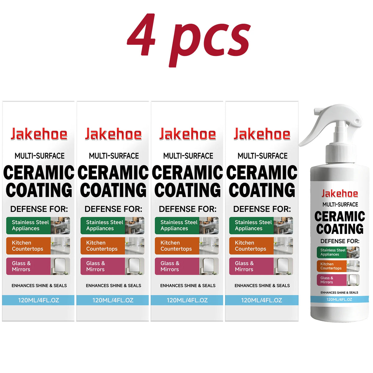 Multi-surface Ceramic Coating Spray Enhance Shine Repel Stains Waterproof & Scratch-Resistant Prote Care Long-Lasting Protection