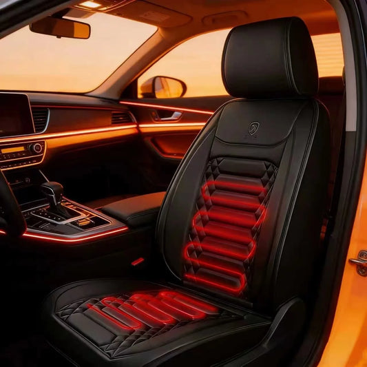 1/2pcs Winter Heated Car Seat Cover 12V Heating Warmer Car Seat Cushion Auto Universal Car Seat Protector Cloak Cover Pads Set