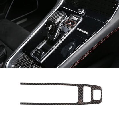 For Porsche Panamera 971 2017-2021 For Cayenne 2018-2023 Real Carbon Fiber Car Center P Button Part Cover Trim Car Accessories