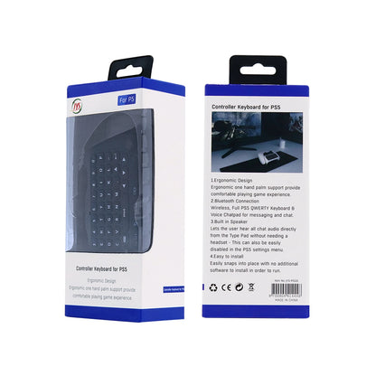 JYS-P5121 Wireless Bluetooth External Keyboard for PS5 Controllers – Built-in Speaker for Voice Chat & Text Input