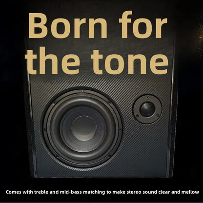 Good Car Subwoofer Audio 8-inch 12V24V Car Subwoofer Square Ultra-thin 220V Home Bluetooth Audio, with Installation Cable