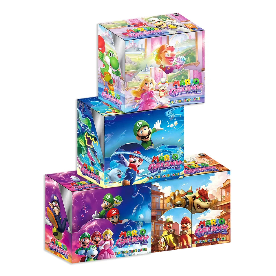 Super Mario Galaxy Trading Cards Collectible Booster Box 288 Anime Game Character Cards for Fans, Ideal Collectible & Party