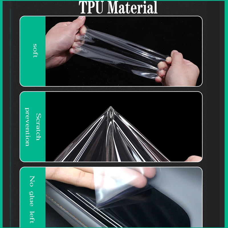 TPU Protective Film For Porsche Cayenne 2024 SUV Coupe 3.0T 4.0T Car Interior Center Console Transparent Anti-scratch Repair