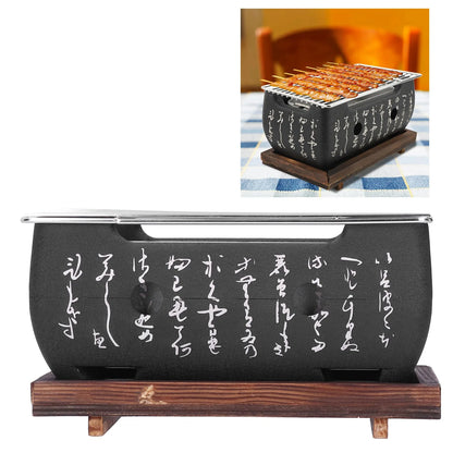 Japanese Barbecue Grill Mini Household Aluminium Alloy Charcoal Barbecue Stove Oven Accessories Barbecue Oven Portable BBQ Grill