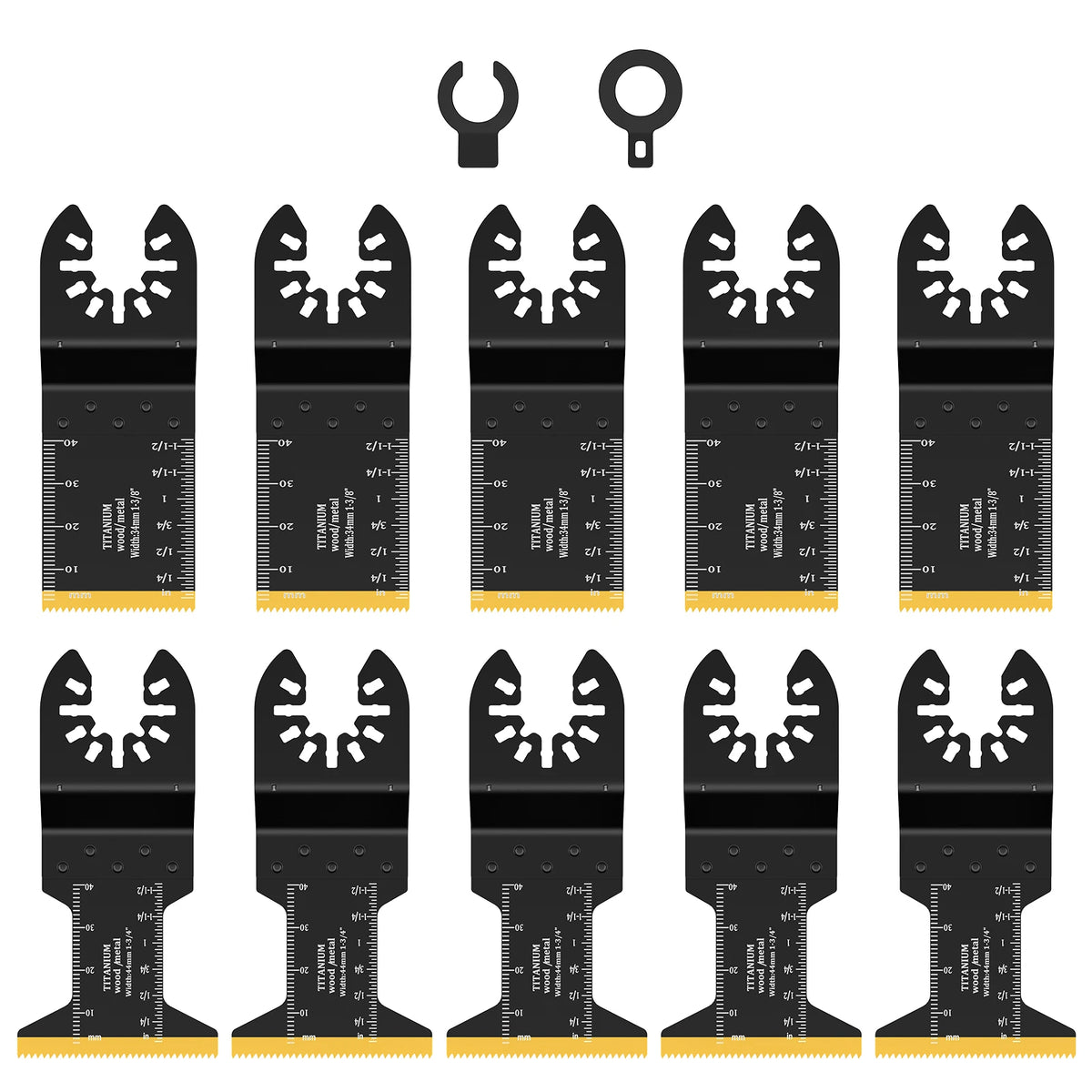Titanium  Oscillating Saw Blades Carbide Tooth Multitool Blades Cutting Metal,Steel Nails,Screws, Multi Tool Saw Blade Cutting