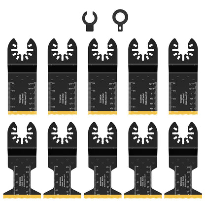 Titanium  Oscillating Saw Blades Carbide Tooth Multitool Blades Cutting Metal,Steel Nails,Screws, Multi Tool Saw Blade Cutting
