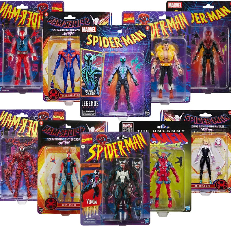 Spider Man Venom Chasm SPIDER PUNK Carnage 2099 Deadpool Gwen Kraven Action Figure 1/12 Toys Model Doll kids for Toy Gift