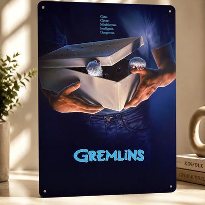 Gremlins Aluminum Posters Customized Metal Tin Sign Vintage Premium Dramatic Screen Scene Wall Art For Film Fans And Theaters