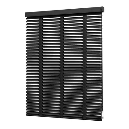 Custom-made PVC Fauxwood Venetian Window Blinds Wood Shutters Basswood Paulownia Wood Window Blinds Smart HOME DECOR
