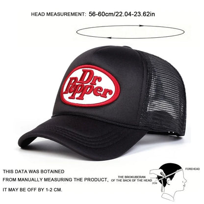 New Unisex Letter Embroidery Baseball Net Caps Spring Summer Outdoor Casual Hip Hop Hat Sun Hat Versatile Street Fashion Trucker