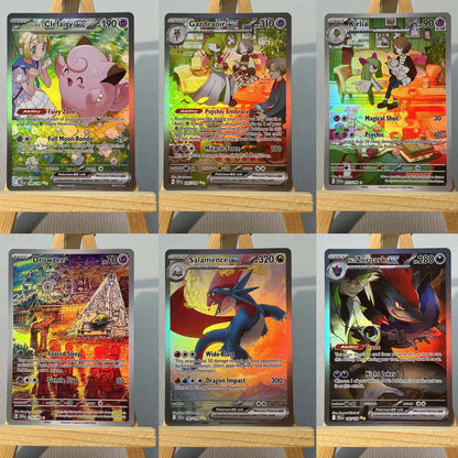 SVI JIG PTCG6-001 Tcg proxy PKM Cards Iono's Bellibolt ex Rare Collection Battle Toys Gifts for Hobbies home play