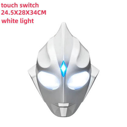 Anime Ultraman Headgear Tiga Helmet Glowing Mask Halloween Performance Cos Mask Switch Toy Adult Gift Cosplay Prop Gifts Toys
