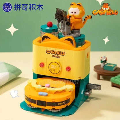 Pantasy The Garfield Home Appliance Building Blocks Food Series Cartoon Assembly Toys Models Desktop Decoration Collection Gifts