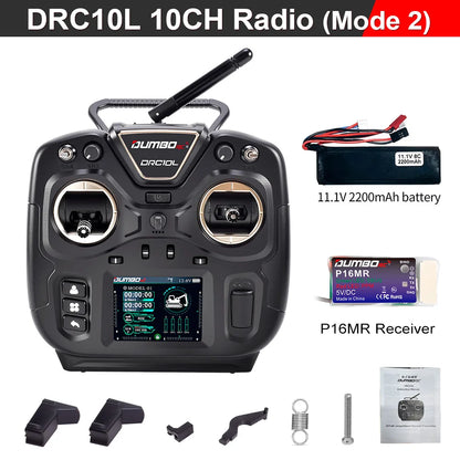 (New Product Surprise Price) DUMBORC DRC10L 2.4G 10CH Coach Mode Remote Controller For RC Plane Car Boat Tank