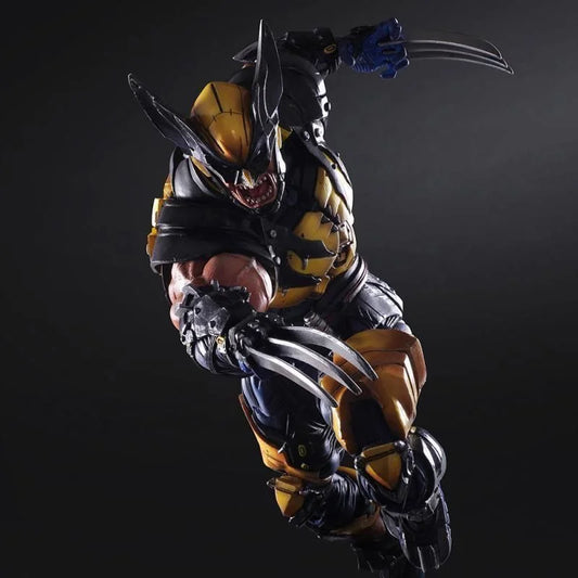 Play Arts Marvel Wolverine X-MEN Action Figure 28cm Ornaments Pvc Figure Animation Peripherals Ornament Desktop Display Gift Toy