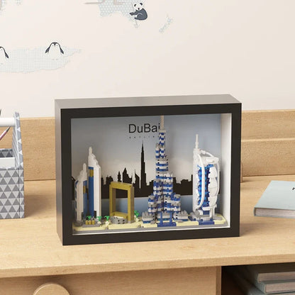 Creative City Architecture Building Blocks Model Micro Particle Skyline Streetscape MOC Kit Educational Toys Gift for Teens
