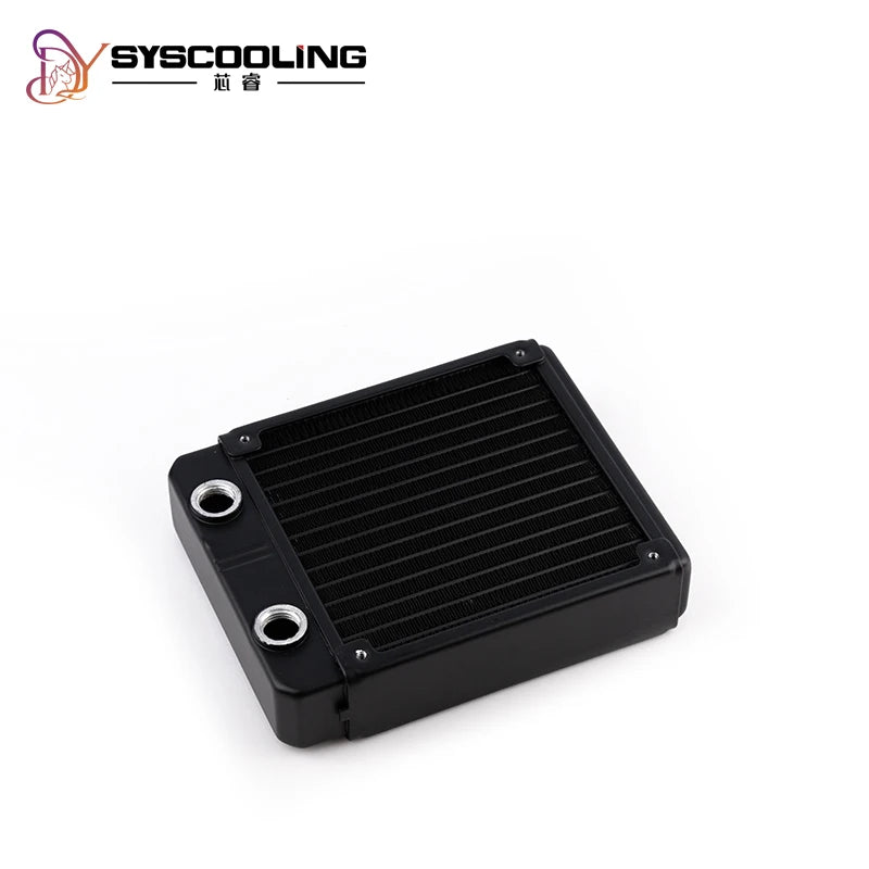 SysCooling 120/240/360mm Aluminum Water Cooling Radiator 35mm Thick 13 Waterways PC Liquid Cooler Heat Exchanger