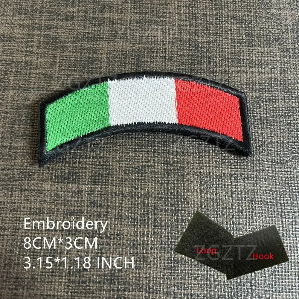 Italy Infrared IR Reflective Patch Italian Italia Sicily Sardinia Sicilia Flag Applique Badge Tactical Armband ITA GIS