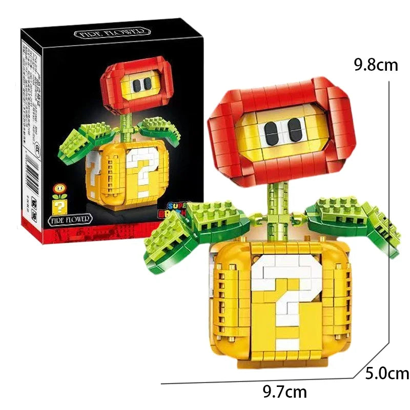 Lega Flowers Anime Model Building Blocks Toy 2026 New Chomper Flame Flower Bomber star Building blocks Model Children Gifts
