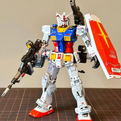 Bandai HGUC 1/144 RX 78 2 GTO Newborn Yuanzu Model Kit with Water Decals Animation Display Stand Collectible Figure