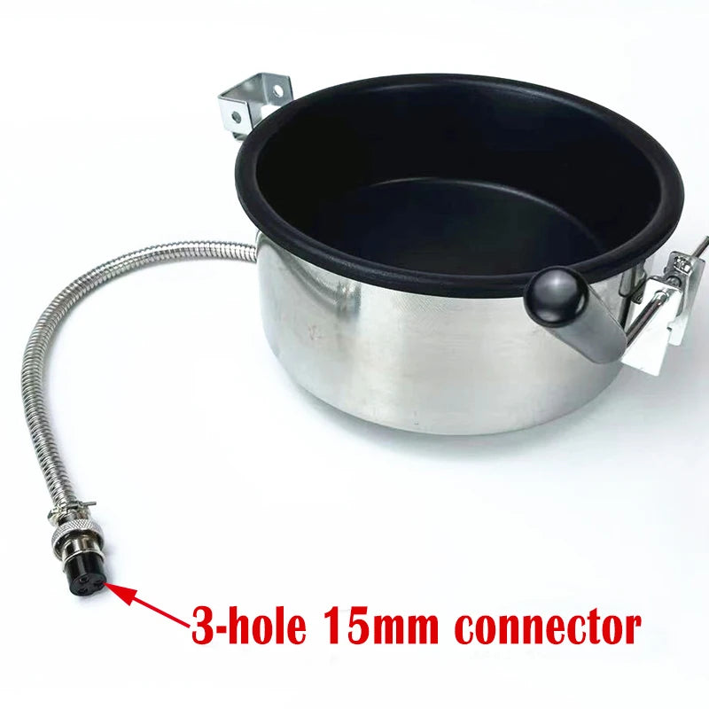 Popcorn machine accessories 8 ounces non-stick pan Heating tube bulb Stirring shaft of the explosion grain pot Mixer machine