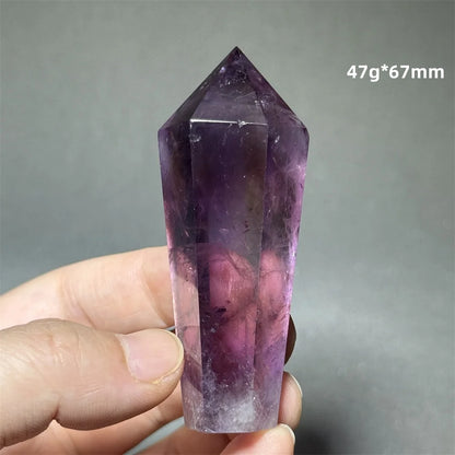 Amethyst Scepter Natural Mineral Quartz Gem Aura Spiritual Meditation Treatment Energy Home Garden Feng Shui Decoration