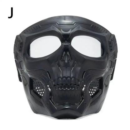 Creative Skull Motorcycle Riding Mask Retro Harley Mask Windproof Dustproof Face Mask Outdoor Goggles Adjustable Elastic Band