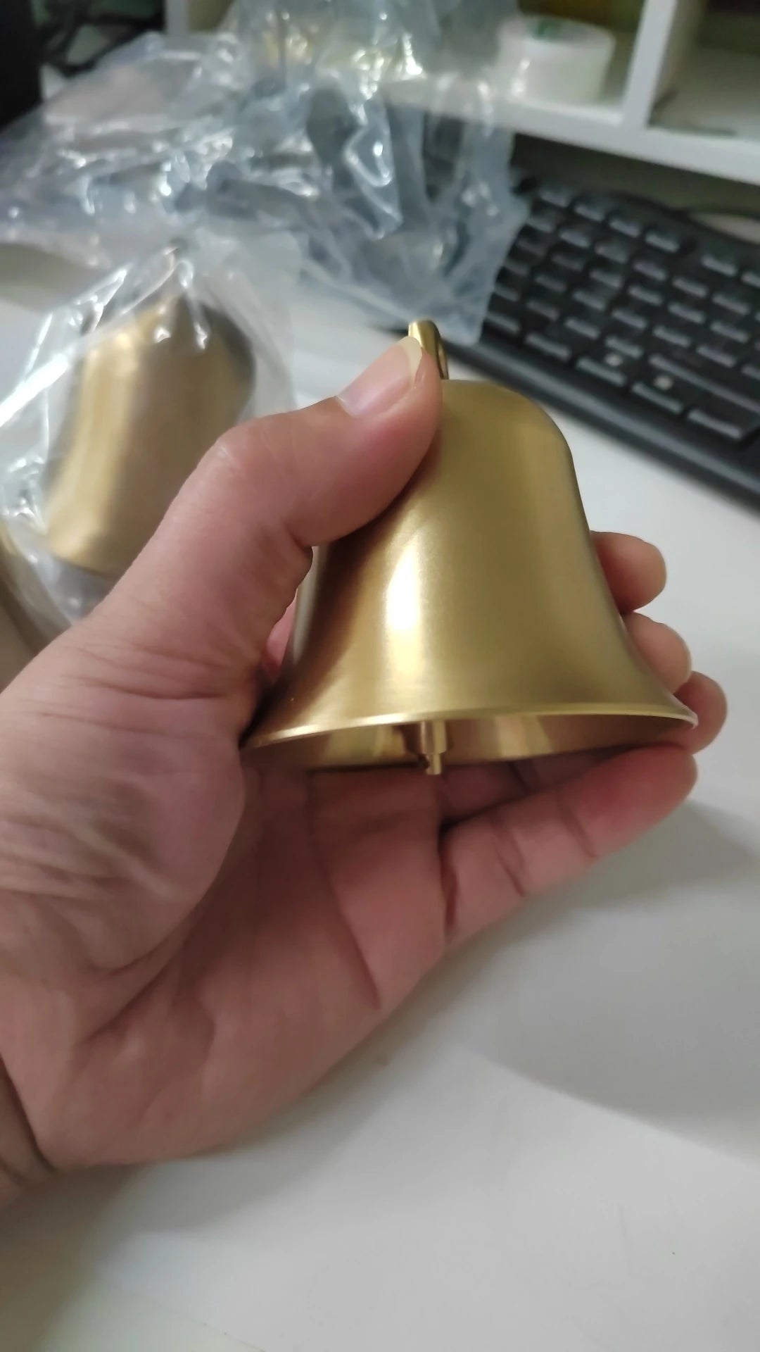 Copper Bell Pure Copper Pendant Buddhist Temple Copper Bell  Brass Door Sound Home Wind Bell Pendant