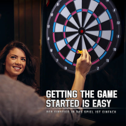 CyeeLife Electronic Dartboard with 6pcs Soft Tip Darts, Pink (No Electronic Module and LED)