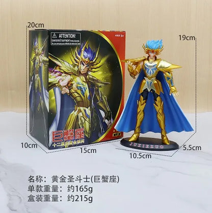 19cm Anime Dark Saint Seiya Figure Phoenix Ikki Hyoga Seiya Shiryu Action Figures Toy PVC Box Figure Collection Decoration