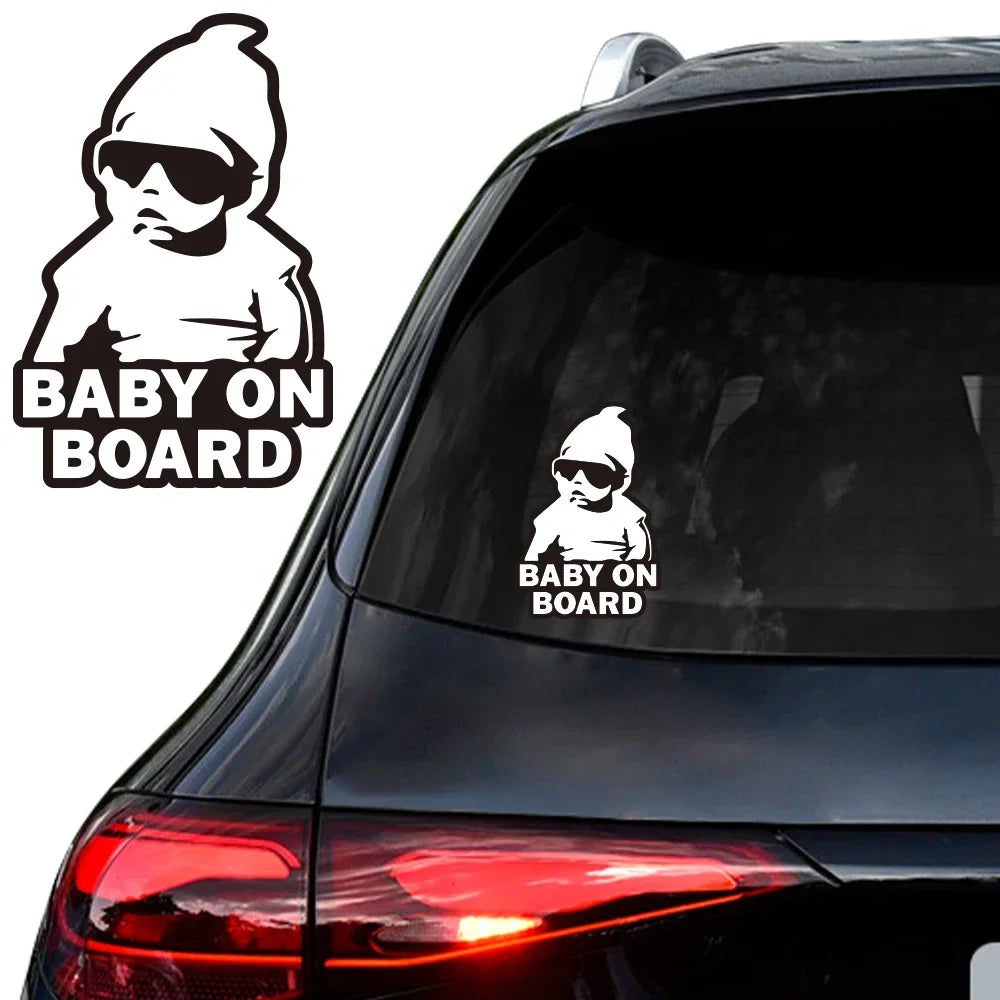 Warning Car Sticker Baby on Board Stickers Color Vinyl Film PVC Decal Creative Stickers Vehicles Motorcycle Exterior Accessories