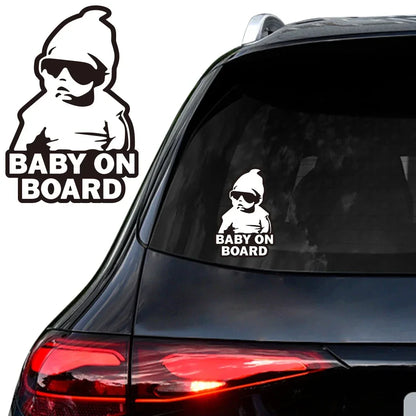 Warning Car Sticker Baby on Board Stickers Color Vinyl Film PVC Decal Creative Stickers Vehicles Motorcycle Exterior Accessories