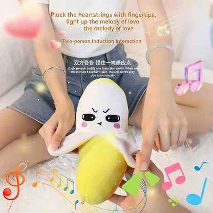 Hot Creative Peculiar Music Rhythm Parent-child Interactive Plush Doll Banana Fruit Induction Cultivate Music Perception gifts