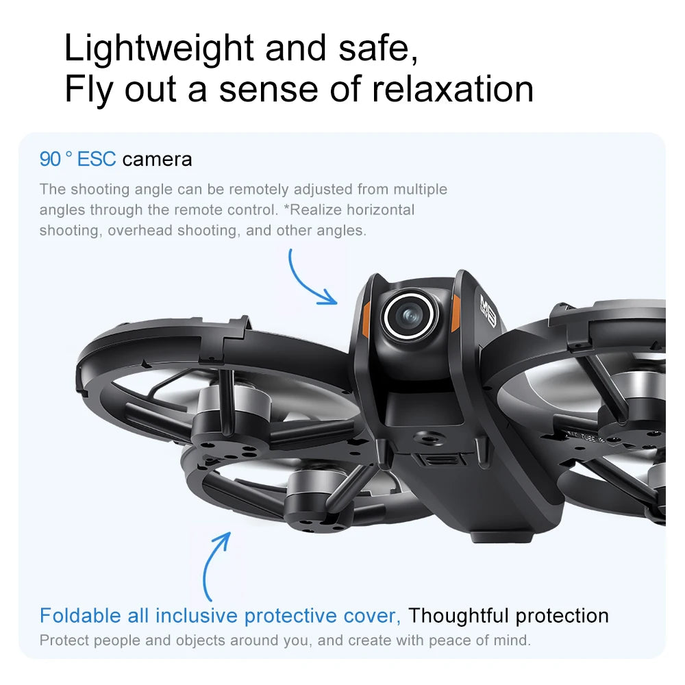 2026 New M5 Drone 8K Aerial HD Camera GPS Intelligent Obstacle Avoidance Telescopic Screen Remote Control Brushless Motor Drone