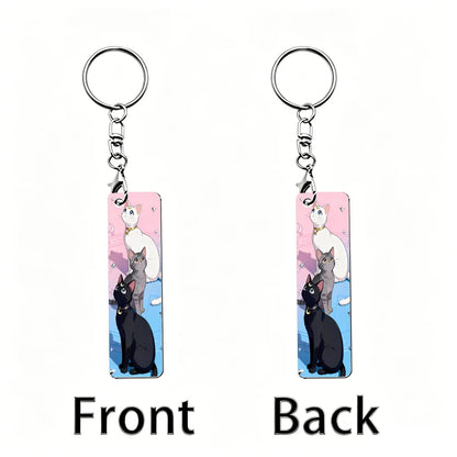 Sailor Moon Acrylic Keychain Backpack Anime Figures Two-dimensional Peripheral Keyring Pendant Decorative Ornament Keychains