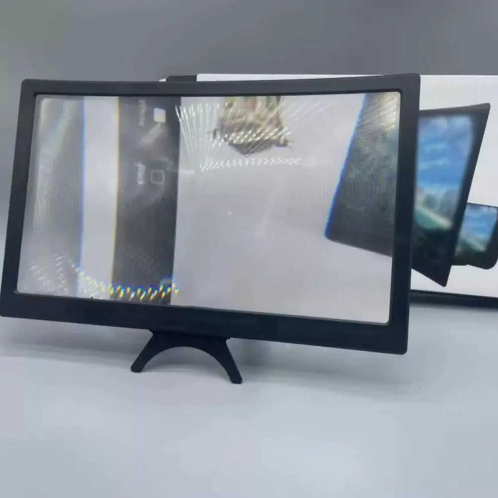 12 Inch Curved Mobile Phone Screen Magnifier HD Video Enlarger Foldable Portable Cell Phone Projector Eyes Protection